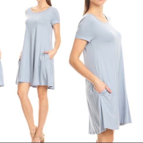 Nelly Short Sleeve Dress with Pockets NWOT - Picture 1 of 4